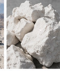 Natural gypsum rock